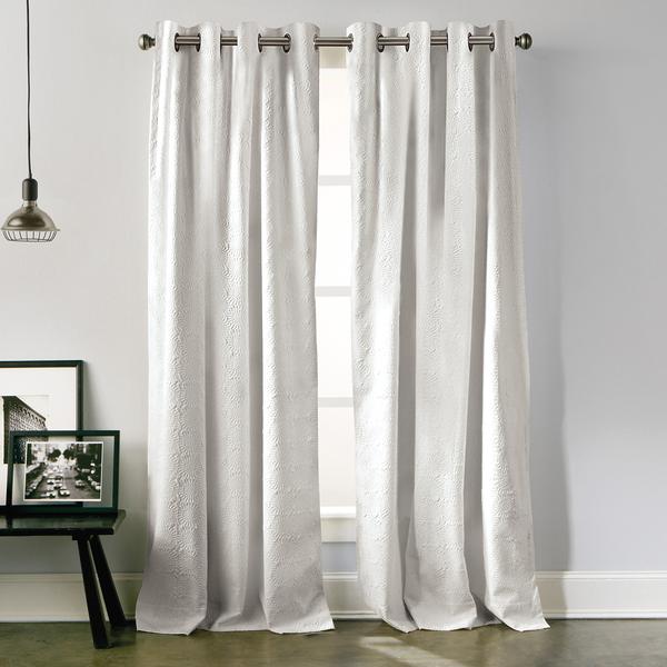 DKNY Chrysanthemum Microsculpted Lined Grommet Curtain Panel