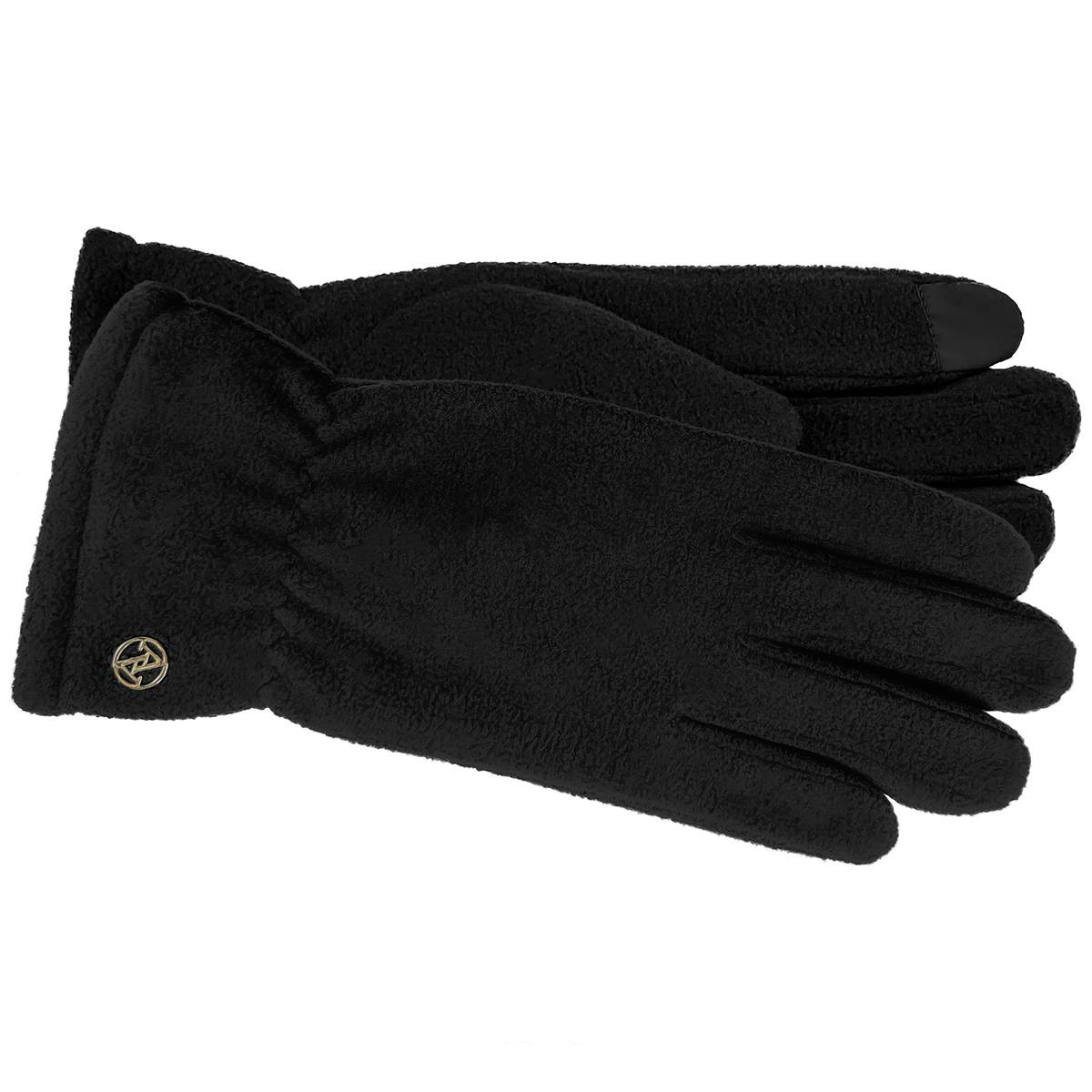 Womens Adrienne Vittadini Fleece Gloves With Elastic At Wrist