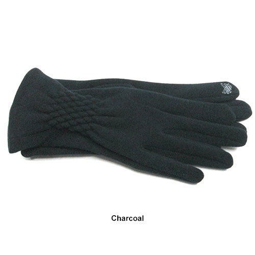 Womens Adrienne Vittadini Stretch Ruched Touchscreen Gloves
