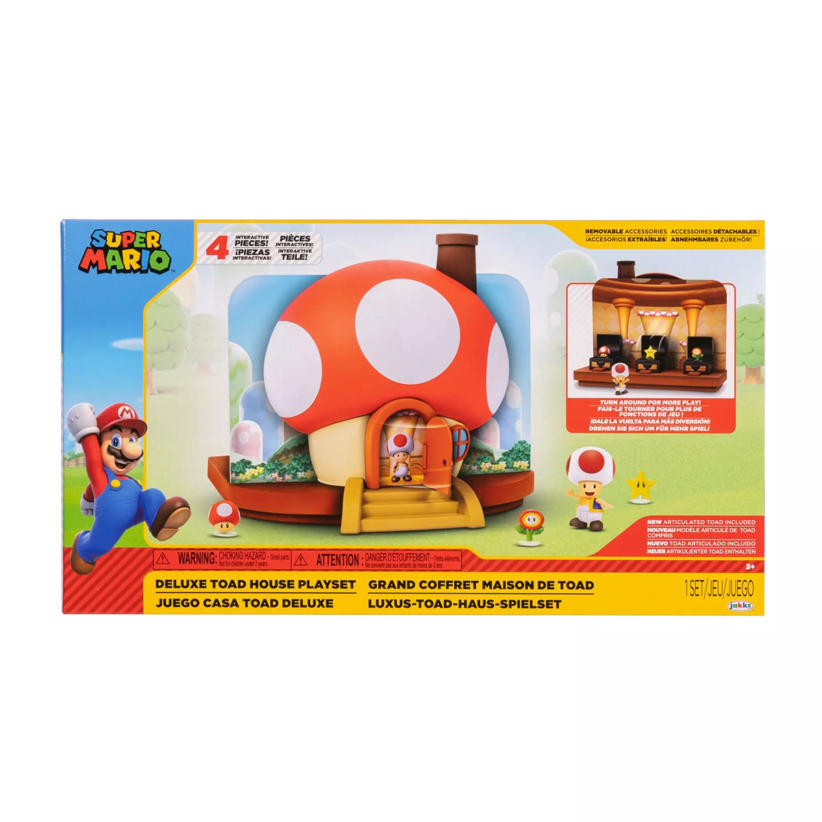 Jakks Pacific Super Mario Deluxe Toad House Playset