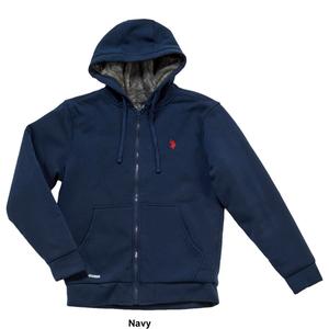 Mens U.S. Polo Assn.(R) Full Zip Sherpa Lined Solid Hoodie alternate view