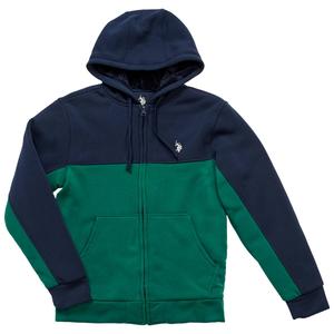 Mens U.S. Polo Assn.(R) Color Block Sherpa Hoodie alternate view