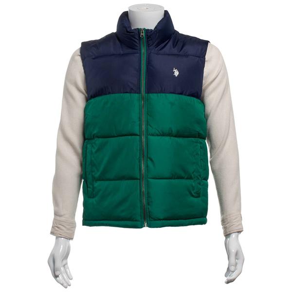 Mens U.S. Polo Assn.(R) Color Block Puffer Vest alternate view