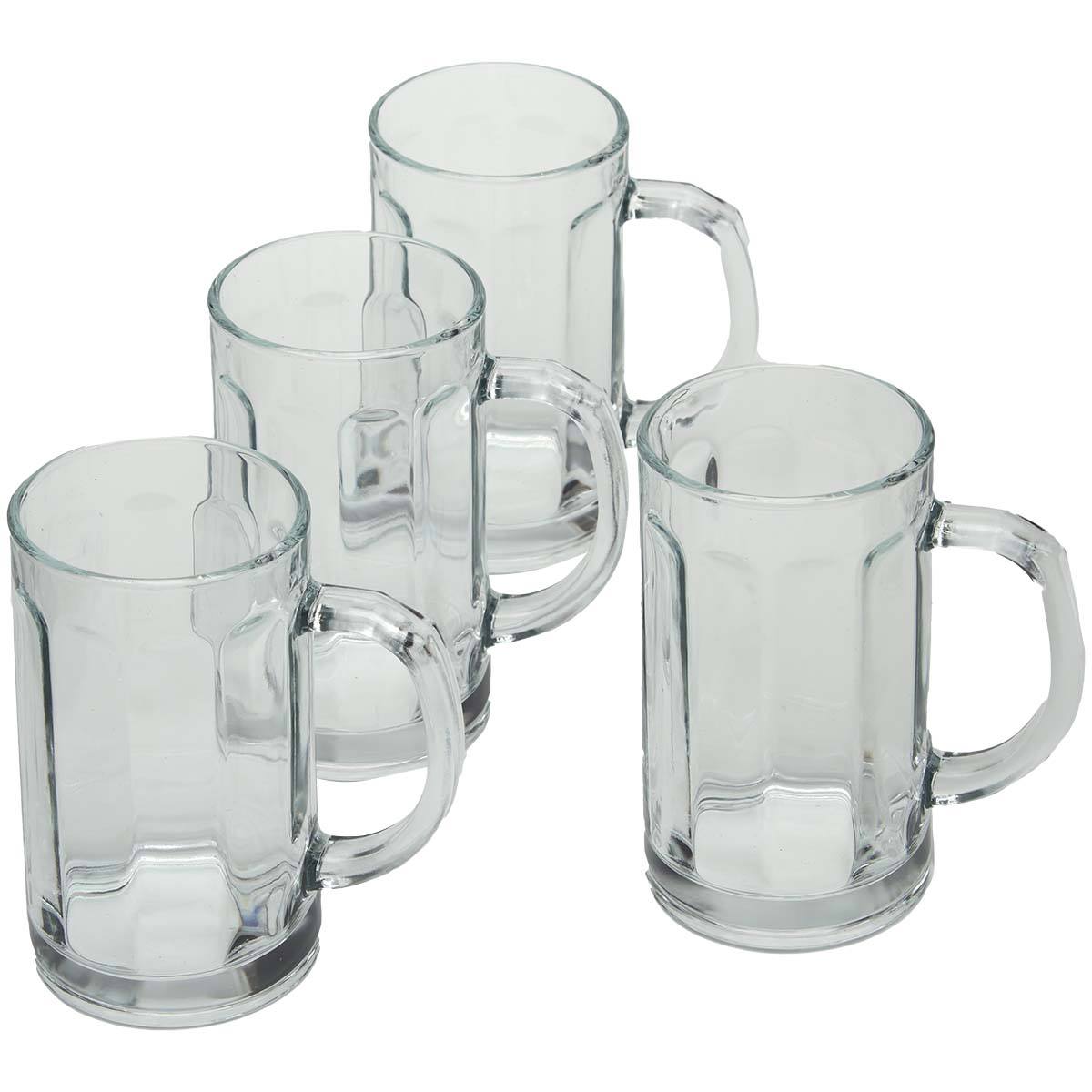 Circle Glass Downtown Pub 16.4oz. Beer Mugs - Set Of 4