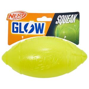 Nerf(R) Glow Football with Squeaker Dog Toy