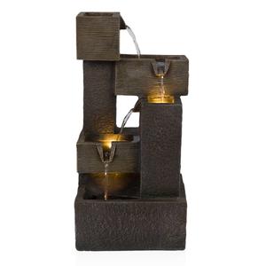 Alpine 5-Tier Cascading Fountain w/ Warm White LED Lights alternate view