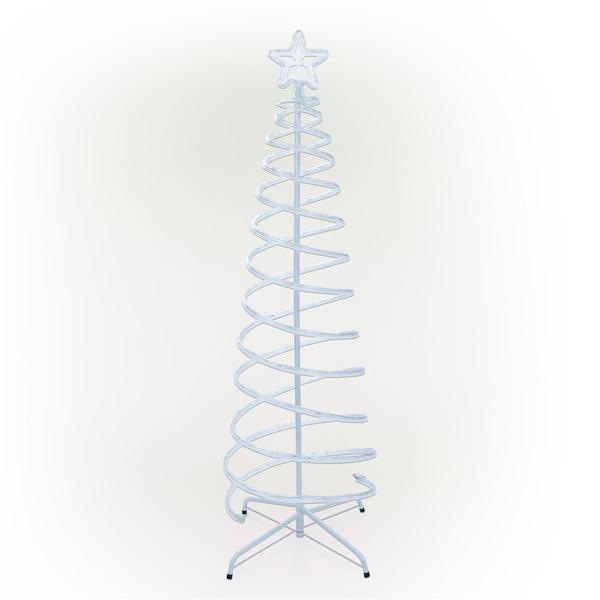 Alpine 5ft. Multicolor LED Small Spiral Christmas Tree