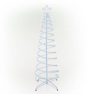 Alpine 5ft. Multicolor LED Small Spiral Christmas Tree