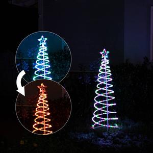 Alpine 5ft. Multicolor LED Small Spiral Christmas Tree alternate view