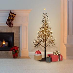 Alpine 5ft. Warm White LED Festive Christmas Tree alternate view