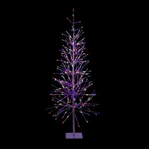 Alpine 6ft. Pre-Lit Silver Foil Christmas Tree