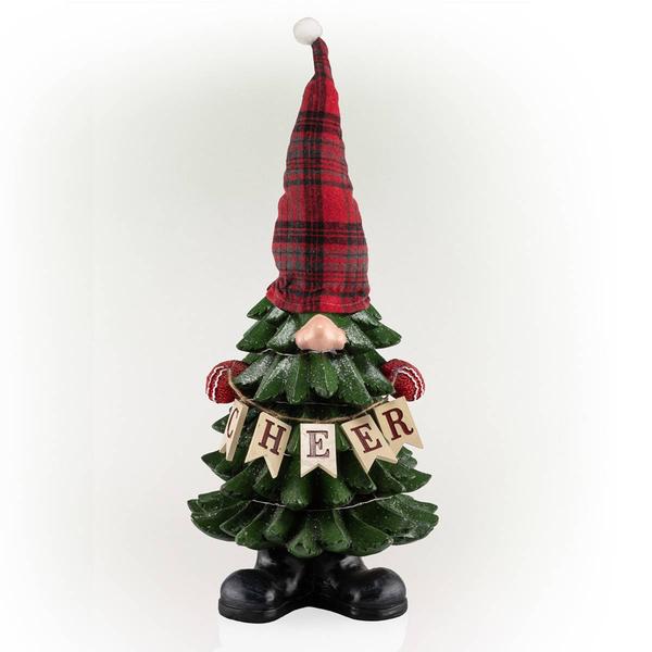 Alpine LED Christmas Tree Cheer Gnome Statue