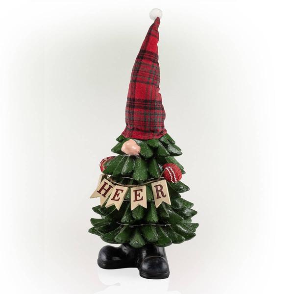 Alpine LED Christmas Tree Cheer Gnome Statue alternate view
