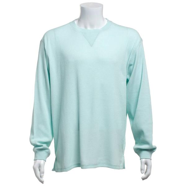 Mens Preswick & Moore(R) Long Sleeve Thermal Crew Neck Pajama Shirt alternate view