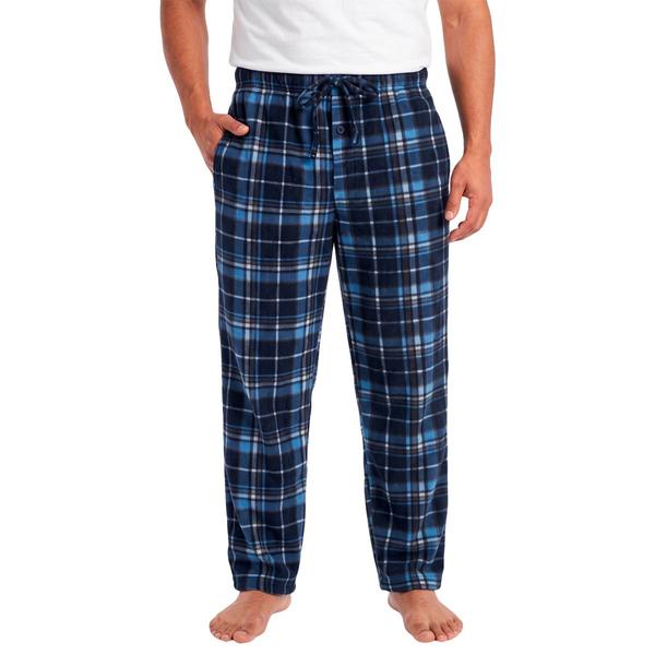 Mens Architect(R) Fleece Sleep Pants - Light Blue/Navy