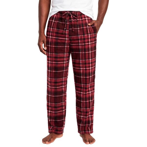 Mens Architect(R) Fleece Sleep Pants - Red/Black
