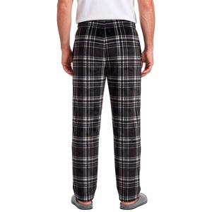 Mens Preswick & Moore(R) Plaid Silky Pajama Pants - Black/White alternate view