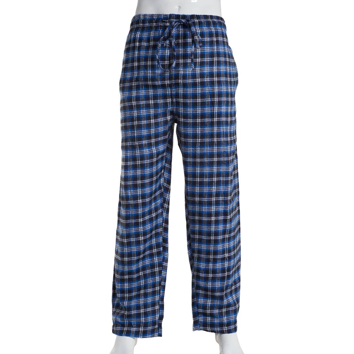 Mens Big & Tall Architect(R) Flannel Pajama Pants-Blue/Black