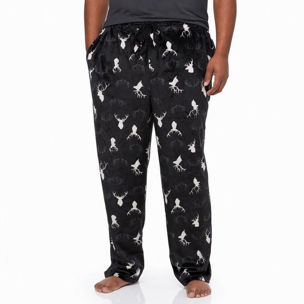 Mens Big & Tall Preswick & Moore(R) Deer Silky Fleece Pajama Pants