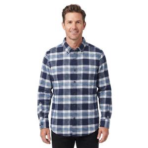Mens Jackson Hole Flannel Shirt - Blue/White
