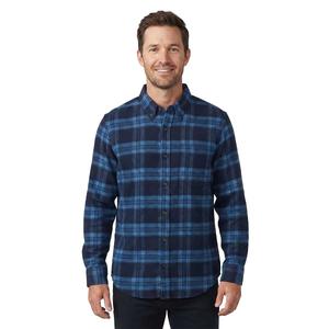 Mens Jackson Hole Flannel Shirt - Navy/Light Blue