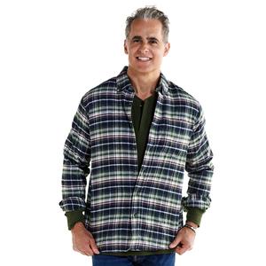 Mens Jackson Hole Flannel Shirt - Black/White/Grey