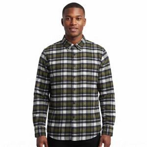 Mens Jackson Hole Flannel Shirt  Olive/Blue/White
