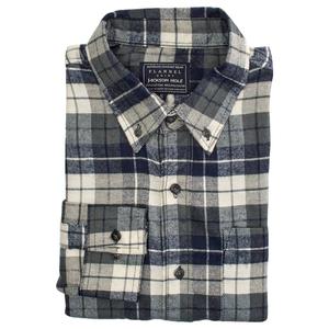 Mens Jackson Hole Flannel Shirt - Navy / Steel / White alternate view