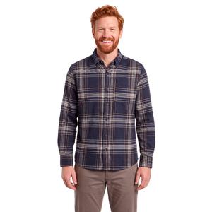 Mens Jackson Hole Flannel Shirt - Navy/Tan