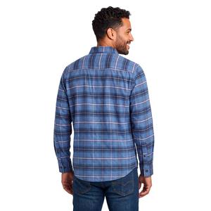 Mens Jackson Hole Flannel Shirt - Medium Blue/Burgundy alternate view