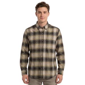 Young Mens Architect(R) Jean Co. Flannel Shirt - Green/Cream