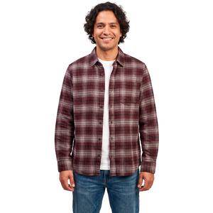 Young Mens Architect(R) Jean Co. Flannel Shirt - Burgundy/White