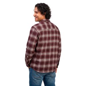 Young Mens Architect(R) Jean Co. Flannel Shirt - Burgundy/White alternate view