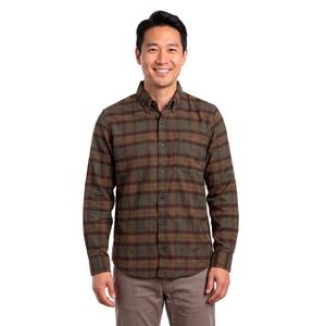 Young Mens Architect(R) Jean Co. Flannel Shirt - Olive/Orange
