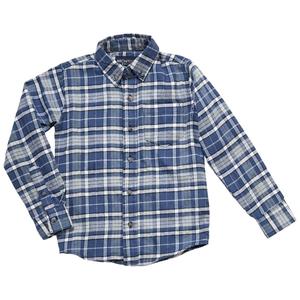 Boys (4-7) Architect(R) Flannel Shirt - Blue/White