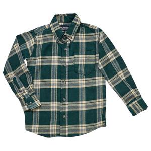 Boys (4-7) Architect(R) Flannel Shirt - Hunter/Sand