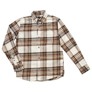 Boys (8-20) Architect(R) Flannel Shirt - Cream/Brown