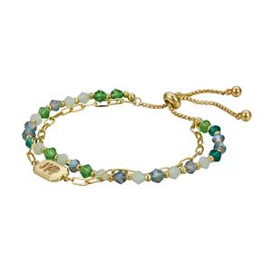 Shine CZ Elephant Crystal Double Strand Bolo Bracelet alternate view