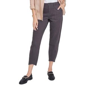 Petite Royalty Dogbite Hem Cropped Pants - Jet Set