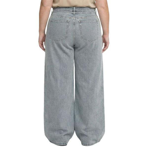 Plus Size Royalty Wide Leg Jeans with Tie Belt alternate view