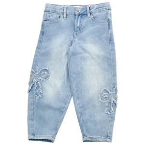 Girls (4-6x) YMI(R) Bow Patch Barrel Jeans alternate view