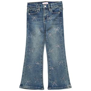 Girls (4-6x) YMI(R) Embellished Rhinestone Bow Jeans alternate view
