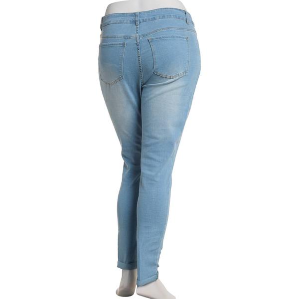 Junior Plus California Vintage High Rise 5 Pocket Skinny Jeans alternate view