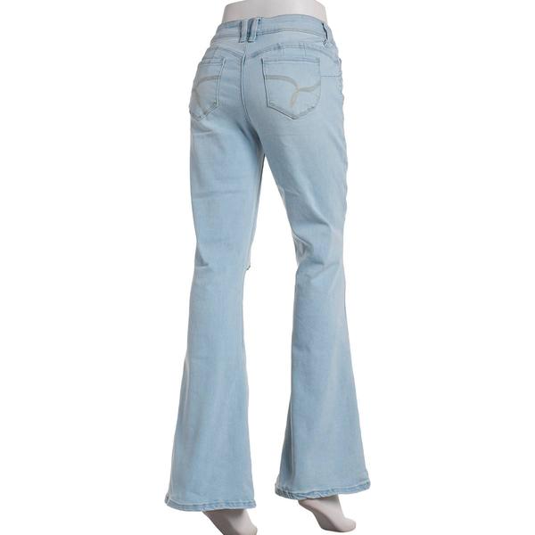 Juniors YMI(R) Low Rise Wanna Betta Butt Distressed Flare Jeans alternate view