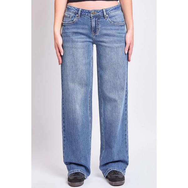 Juniors YMI(R) Low Rise Loose Wide Leg Jeans