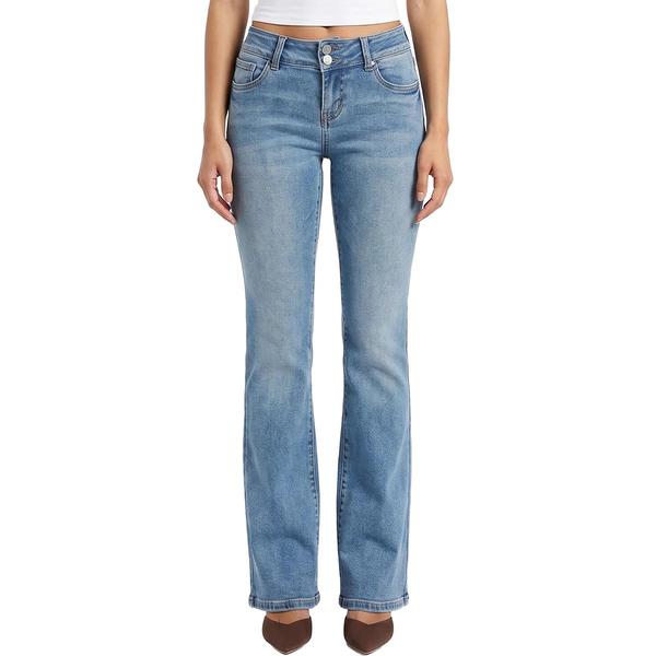 Juniors YMI(R) Taylor 2 Button Low Rise Flare Jeans
