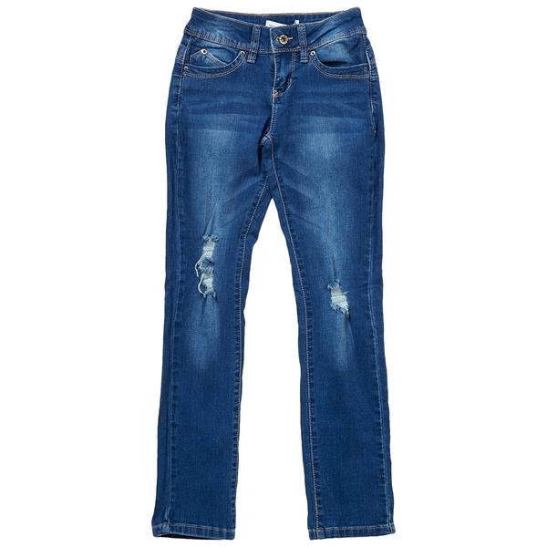 Girls (7-14) YMI(R) Ripped Eco-Friendly Skinny Jeans alternate view