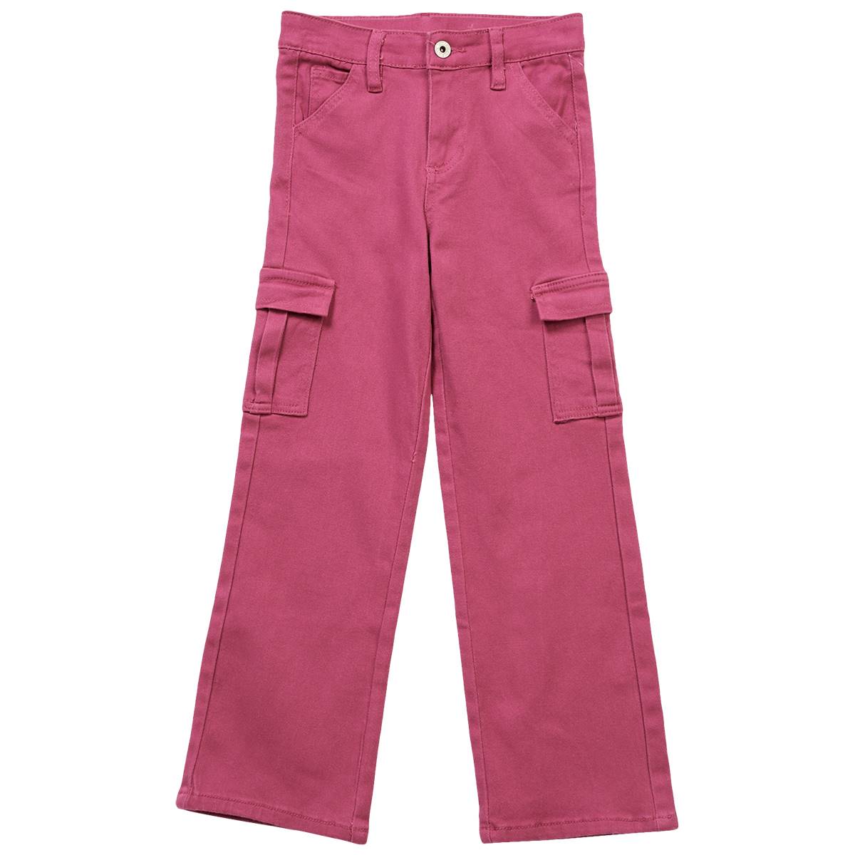 Girls (7-14) YMI(R) Bull Wide Leg Cargo Pocket Denim Jeans