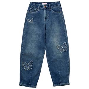 Girls (7-14) YMI(R) Butterfly Barrel Jeans