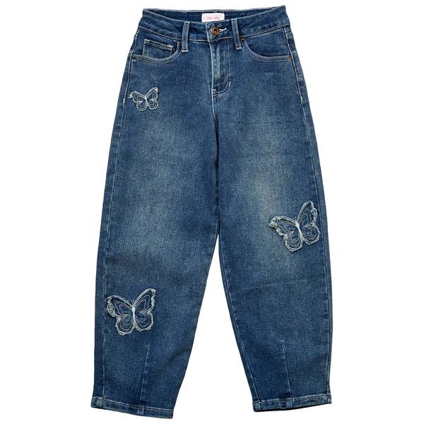 Girls (7-14) YMI(R) Butterfly Barrel Jeans